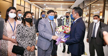 Maldives Vice President Faisal arrives in Dhaka