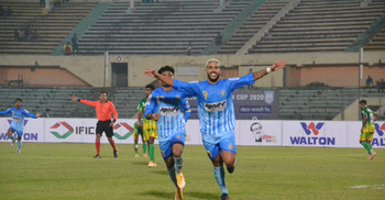 ব্রাজিলিয়ানের এক গোলেই কোয়ার্টারে চট্টগ্রাম আবাহনী