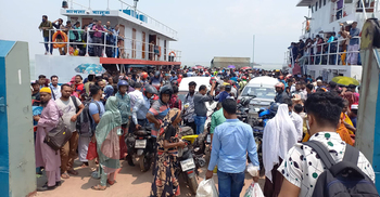 দৌলতদিয়া দিয়ে ২৪ ঘণ্টায় ঢাকার পথে সাড়ে ৬ হাজার যানবাহন