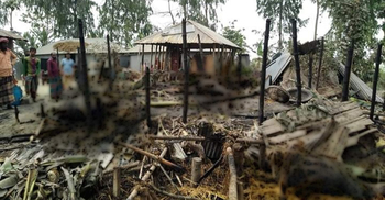 কয়েলের আগুনে ৪ গরু ৬ ভেড়ার মৃত্যু, পুড়েছে ২ ঘরও