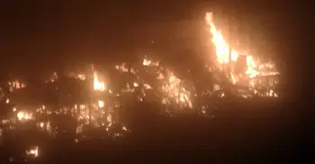 গভীর রাতে বাজারে আগুন, দুই কোটি টাকার ক্ষতি দাবি