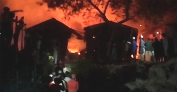 আগুনে ধান-চালের গুদামসহ ২০ দোকান পুড়ে ছাই