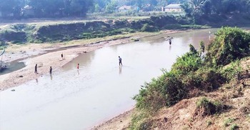 ধলাই নদীতে আবারও বিষ, পানিতে ভেসে উঠছে মাছ