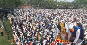 রহমত আলীর জানাজায় মানুষের ঢল, অঝোরে কাঁদলেন মেয়র জাহাঙ্গীর
