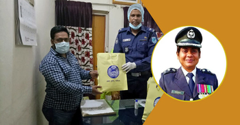 কালীগঞ্জে সংবাদকর্মীদের পিপিই দিলেন এসপি শামসুন্নাহার