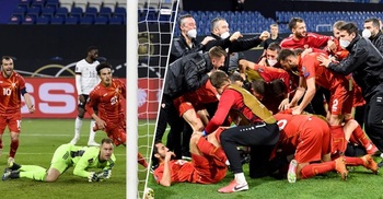 North Macedonia stun Germany in qualifier