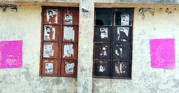 শেরপুরে সক্রিয় সর্বহারা পার্টির সদস্যরা, জানান দিতে পোস্টারিং