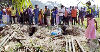 কুলিয়ারচরে কবর থেকে কঙ্কাল চুরির চেষ্টা