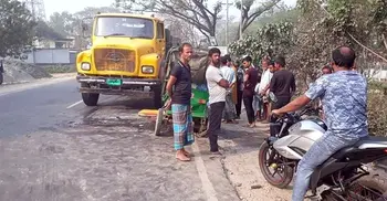Three killed as truck rams auto-rickshaw