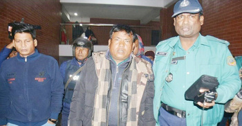 বিজিবির গাড়িতে ভাঙচুর-আগুন, কাউন্সিলর হারাধন রিমান্ডে