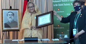 UN-SDSN confers Bangladesh PM with SDG Progress Award