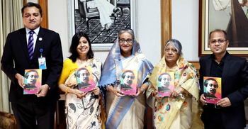 PM unveils book on Bangabandhu