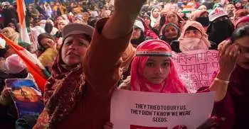 Women take lead in India's citizenship protests
