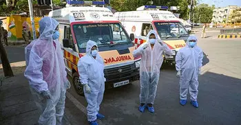 Over 9,000 coronavirus cases in India in a single day for first time