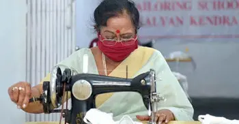 India President’s wife stitches masks for shelter homes