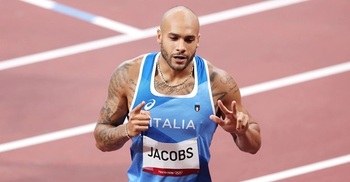 Italy's Jacobs wins shock 100m gold