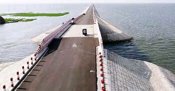 PM opens Itna-Mithamoin-Austagram road in Kishoreganj