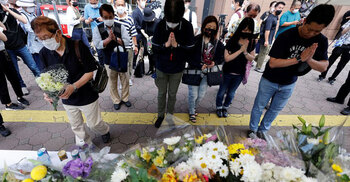 Japanese mourn ex-PM Abe a day after his assassination