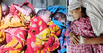 নিঃসন্তান দম্পতির ঘর আলো করে একসঙ্গে এলো ৪ ছেলে-মেয়ে