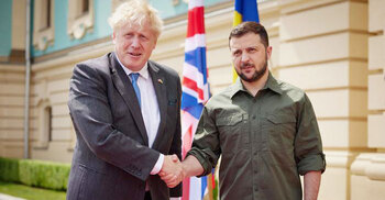 Boris Johnson travels to Kyiv to meet Volodymyr Zelensky