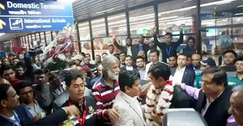 World Cup winning junior Tigers return home