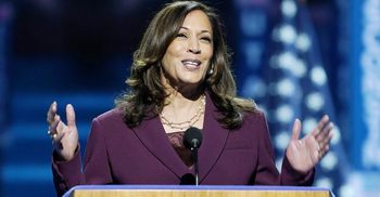 Kamala Harris accepts historic vice-presidential nomination