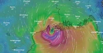খুলনা উপকূল অতিক্রম শুরু করেছে ঘূর্ণিঝড় বুলবুল