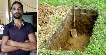 স্ত্রী চলে যাওয়ায় অভিমানে কবর খুঁড়লেন স্বামী