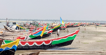 কলাপাড়ায় প্রধানমন্ত্রীকে বরণে সেজেছে ২০০ নৌকা