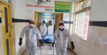 করোনায় মৃতদের দাফনে আবারও মাঠে সেই খোরশেদ