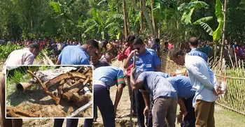 পুকুর খুঁড়তেই মিলল বিশ্বযুদ্ধের যুদ্ধবিমানের বিধ্বস্ত অংশ