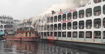 Fire at Adventure-9 launch in Sadarghat under control