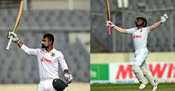 Bangladesh fight back through twin tons