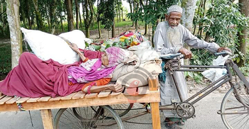 ভ্যানেই তাদের সংসার