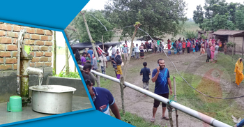 নলকূপ থেকে একাই উঠছে পানি, গোপন রোগসহ ব্যাধি সারাতে মানুষের ভিড়