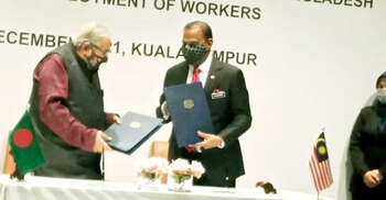 Dhaka, Kuala Lumpur sign MoU to recruit workers