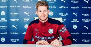 De Bruyne signs Man City deal to 2025