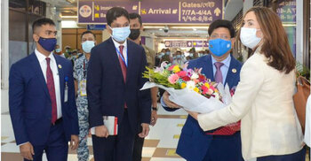 Denmark Crown princess arrives