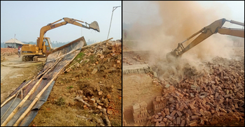 নড়াইলে ৫ অবৈধ ভাটার ১৬ লাখ কাঁচা ইট ধ্বংস