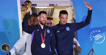 World Cup champion Argentina return home