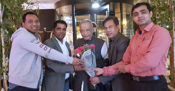 মাদ্রিদে সাবেক স্বরাষ্ট্রমন্ত্রী মহীউদ্দীন খান আলমগীরকে সংবর্ধনা