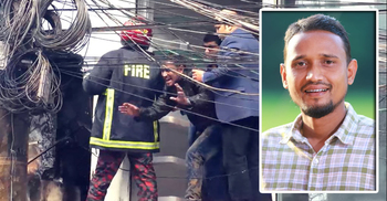 অনেকে যখন ভিডিও করতে ব্যস্ত ছিলেন, মকলিস তখন আগুন নেভাতে