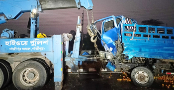 ওভারটেক করতে গিয়ে ট্রাক-পিকআপ সংঘর্ষ, আহত ৩