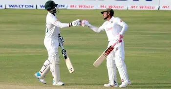 Mushfiq, Litton grind Sri Lanka after Tamim retires hurt on 133