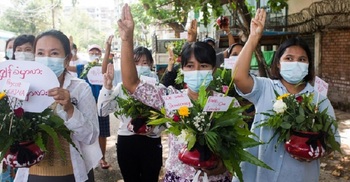 Opponents of Myanmar military rule hold 'silent strike'