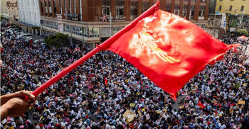 Myanmar junta targets paralysing strikes, as arrests near 500