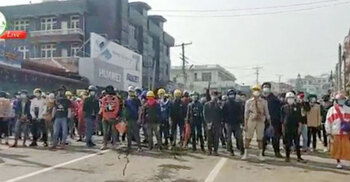 Myanmar protesters march again after bloodiest post-coup unrest