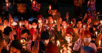 Myanmar gripped by strike as anti-coup protests build