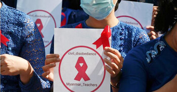 Over 125,000 teachers in Myanmar suspended for opposing coup