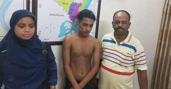 সন্তানসহ স্ত্রী উধাও, থানার সামনে আগুনে যুবকের আত্মহত্যার চেষ্টা